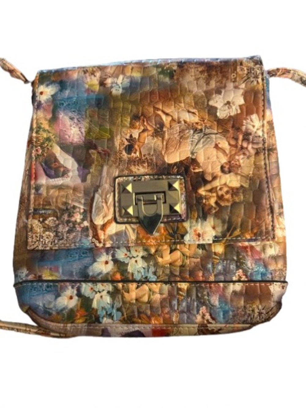 Cherubs Angels COLORFUL Purse Boho Unique Handbag Vintage Style Renaissance
